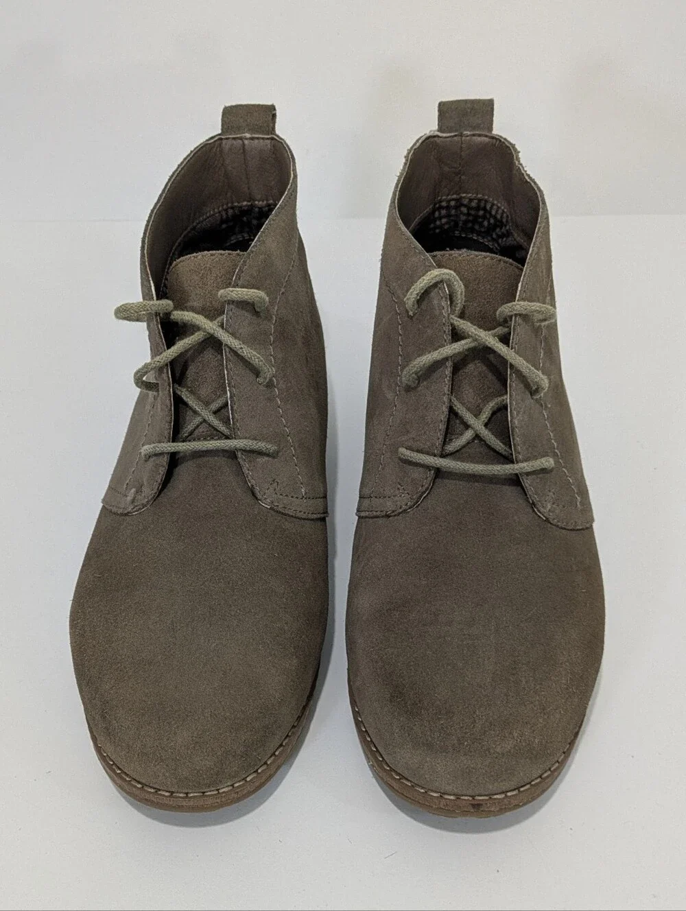 NEW White Mountain Auburn Lace Up Suede Leather Booties - Size 8 Womens